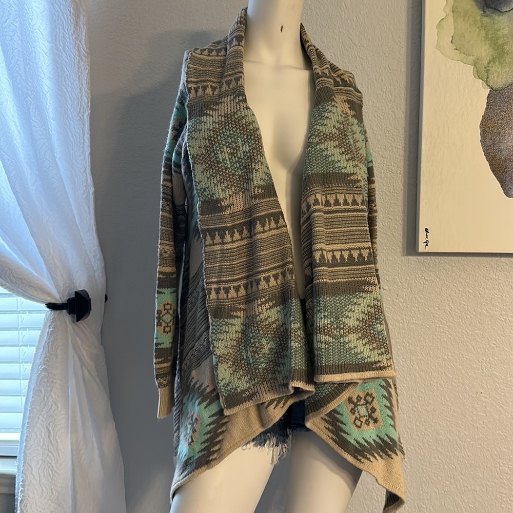 Dreamers Multicolor And Gray Open Front Waterfall… - image 1